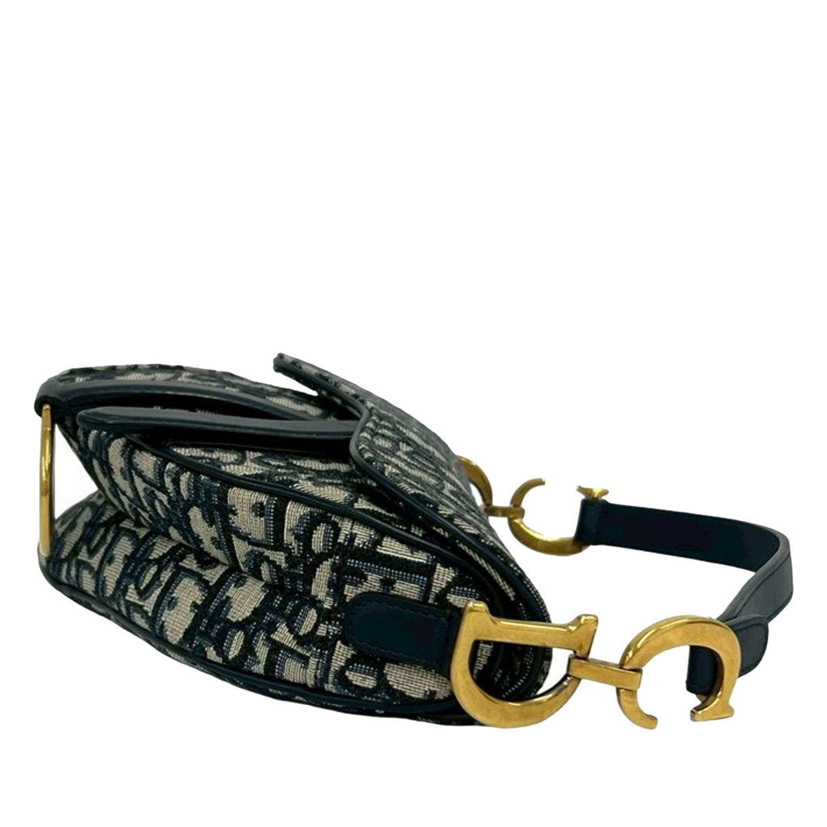 Dior Mini Oblique Canvas Saddle Bag