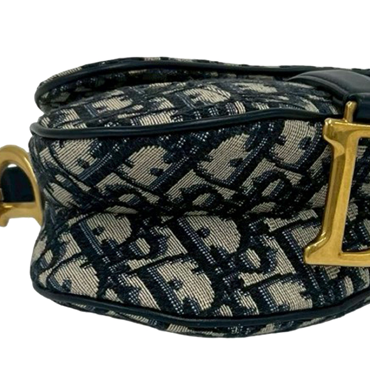 Dior Mini Oblique Canvas Saddle Bag