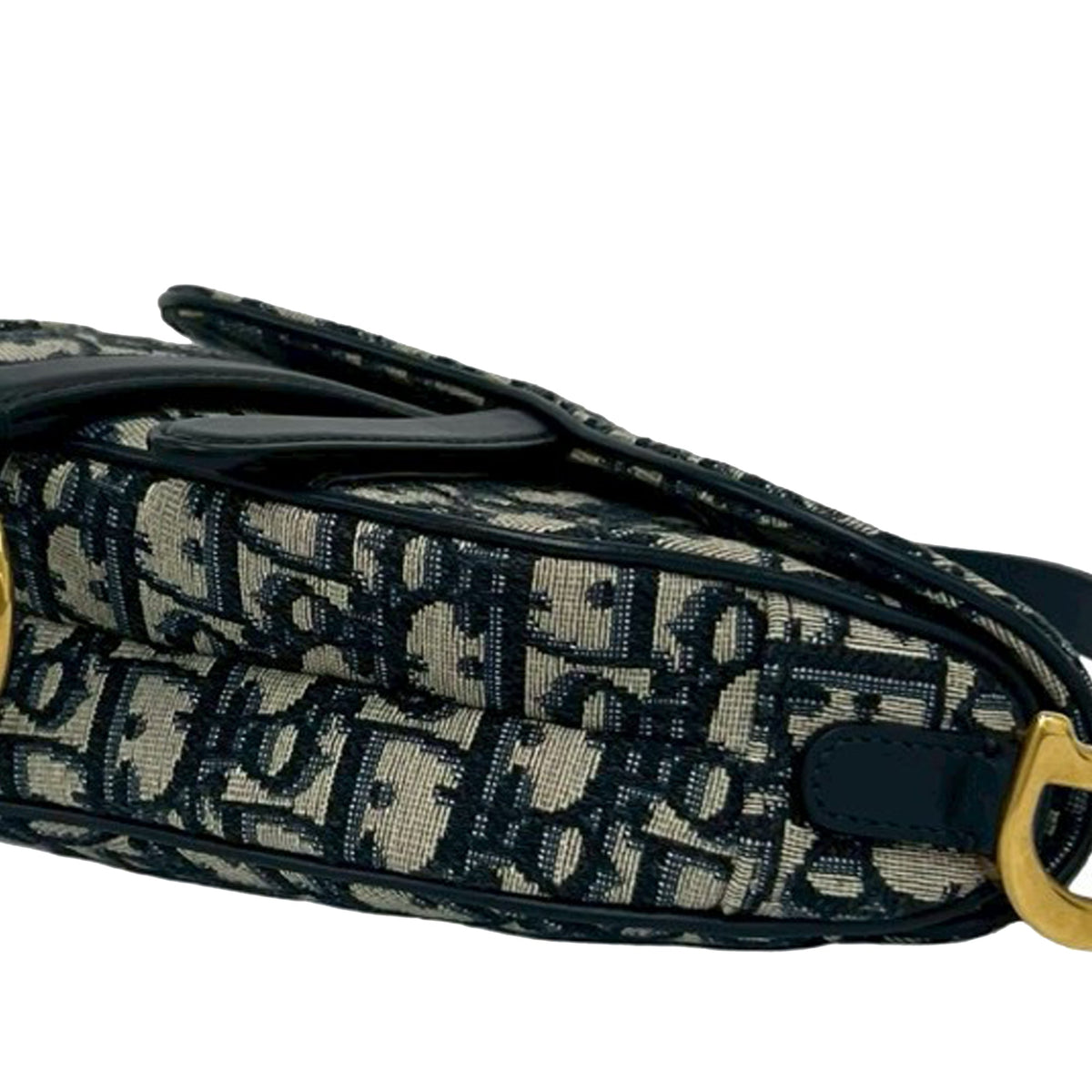 Dior Mini Oblique Canvas Saddle Bag
