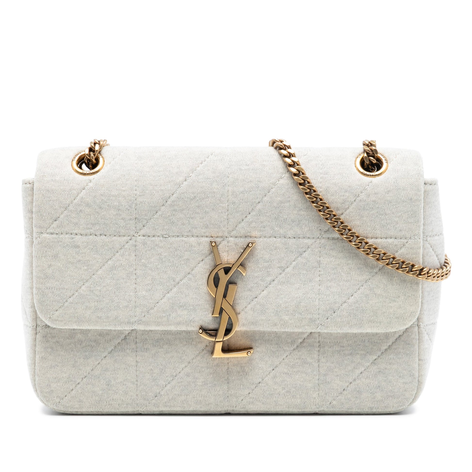 Saint Laurent Medium Jersey Wool Patchwork Jamie Crossbody