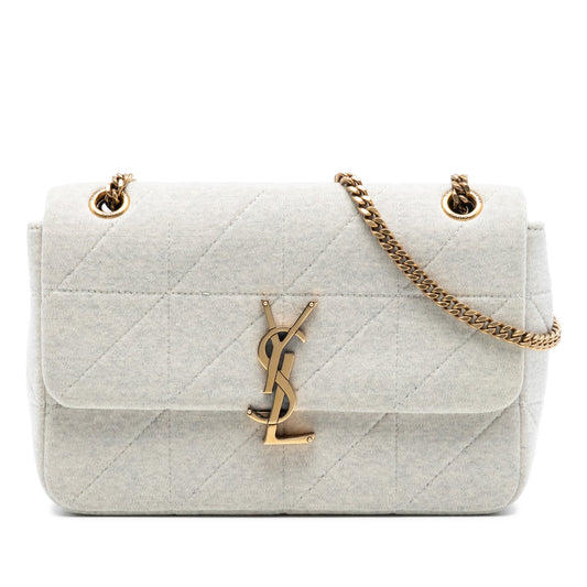 Saint Laurent Medium Jersey Wool Patchwork Jamie Crossbody