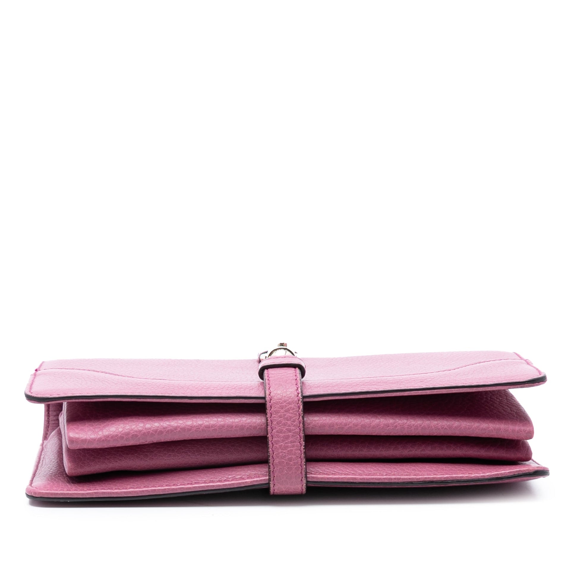 Gucci Pebbled Calfskin Piston Broadway Evening Bag