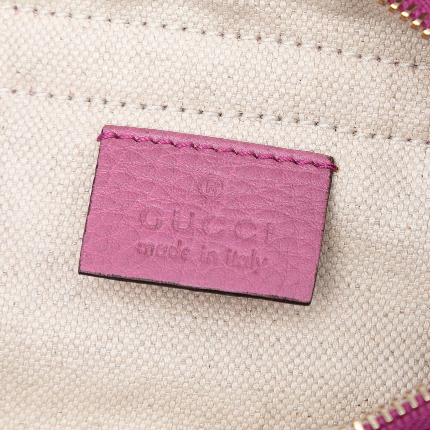 Gucci Pebbled Calfskin Piston Broadway Evening Bag