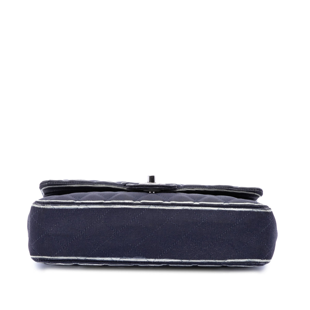 Chanel Medium Classic Printed Grosgrain Double Flap