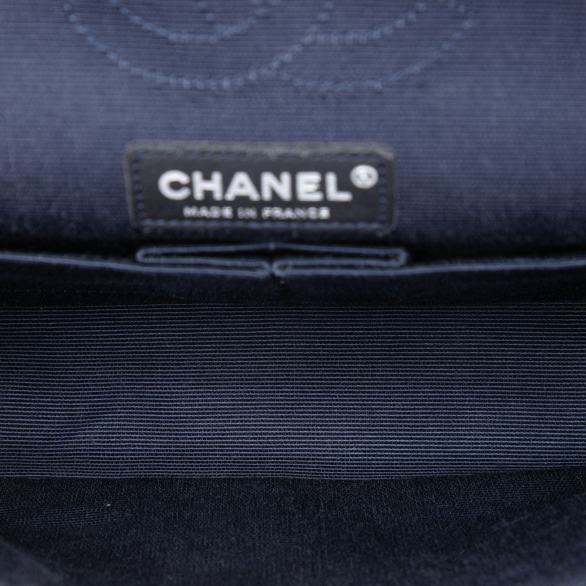 Chanel Medium Classic Printed Grosgrain Double Flap