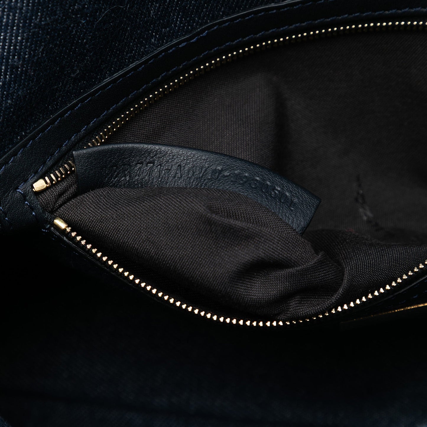 Fendi Large Denim Baguette Satchel