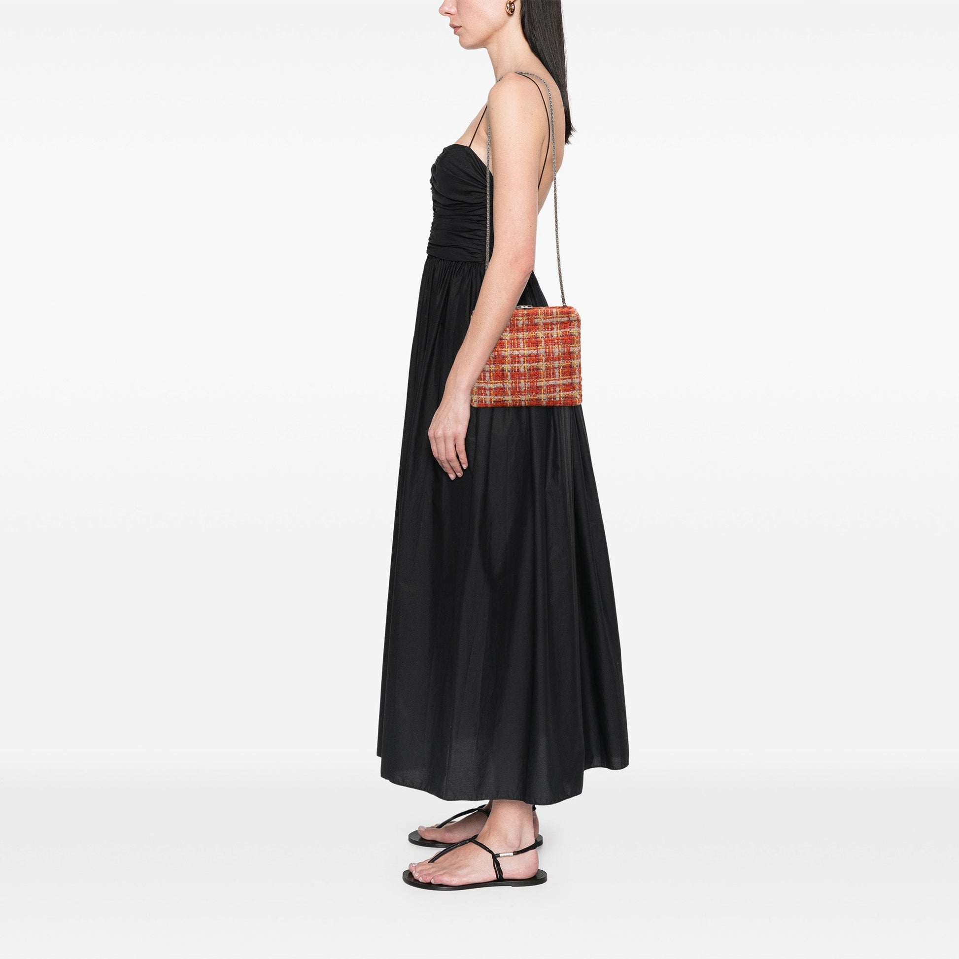 Chanel Multicolor Tweed and Leather Quadrato Box Shoulder Bag