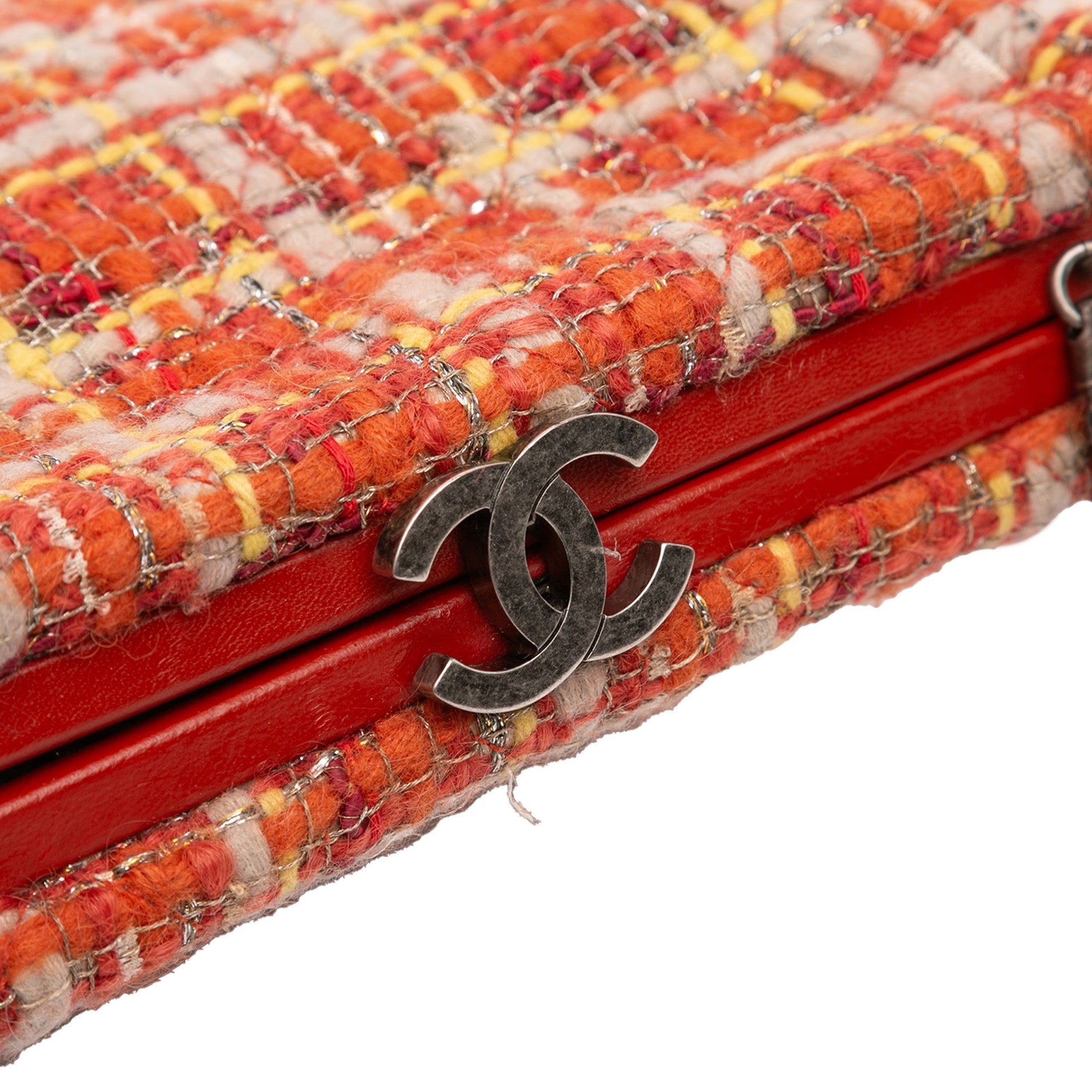 Chanel Multicolor Tweed and Leather Quadrato Box Shoulder Bag