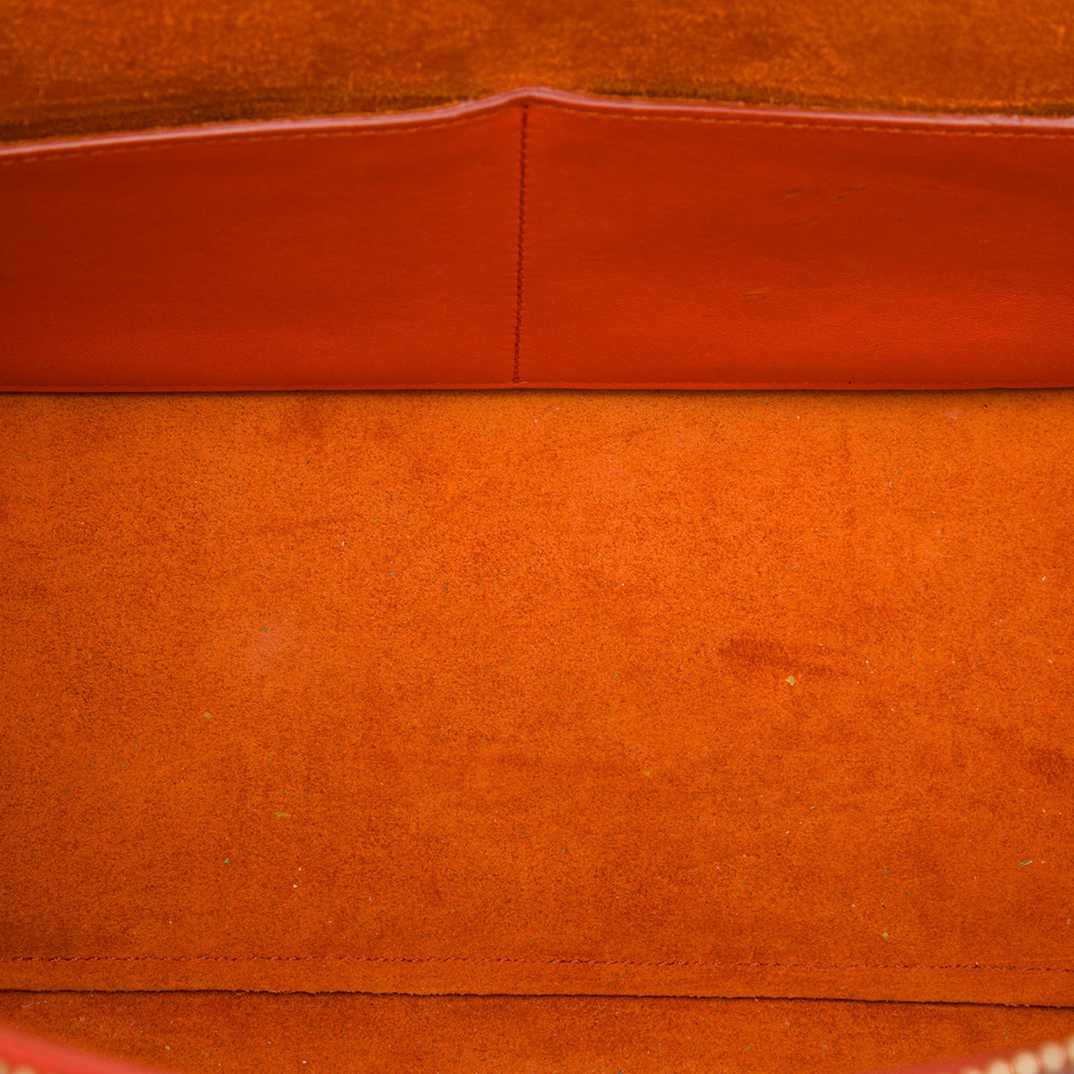 Celine Mini Tricolor Leather Belt Bag — Orange