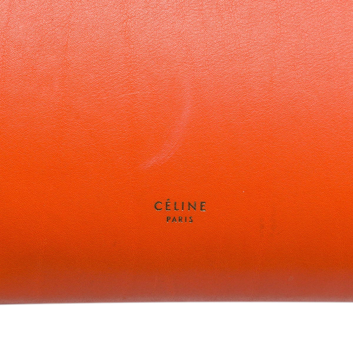 Celine Mini Tricolor Leather Belt Bag — Orange