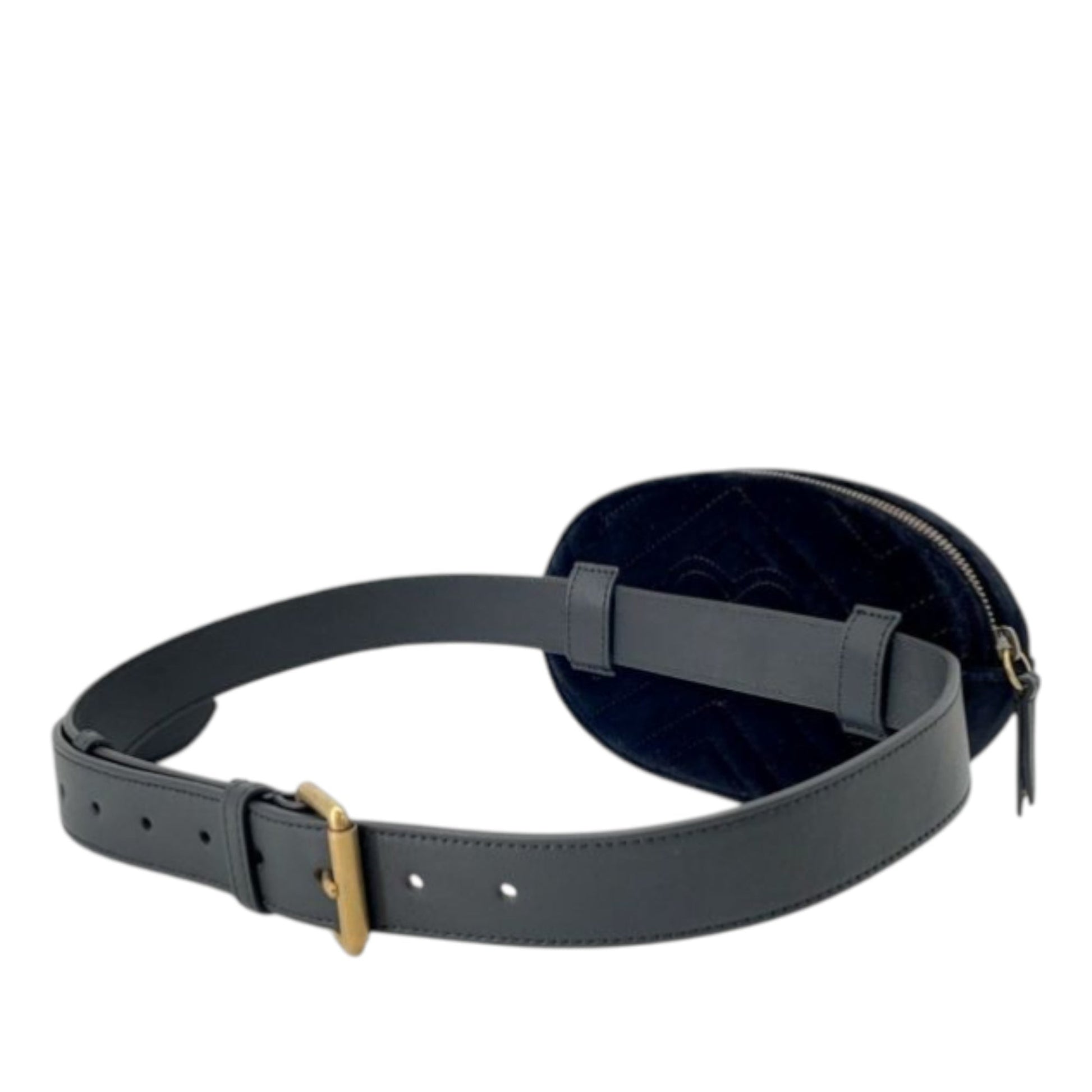 Gucci GG Marmont Matelasse Velvet Belt Bag