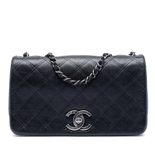 Chanel Medium Diamond Embossed Calfskin New Chic Flap