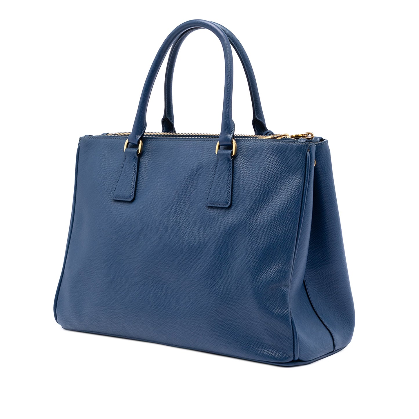 Medium Saffiano Lux Galleria Double Zip Satchel
