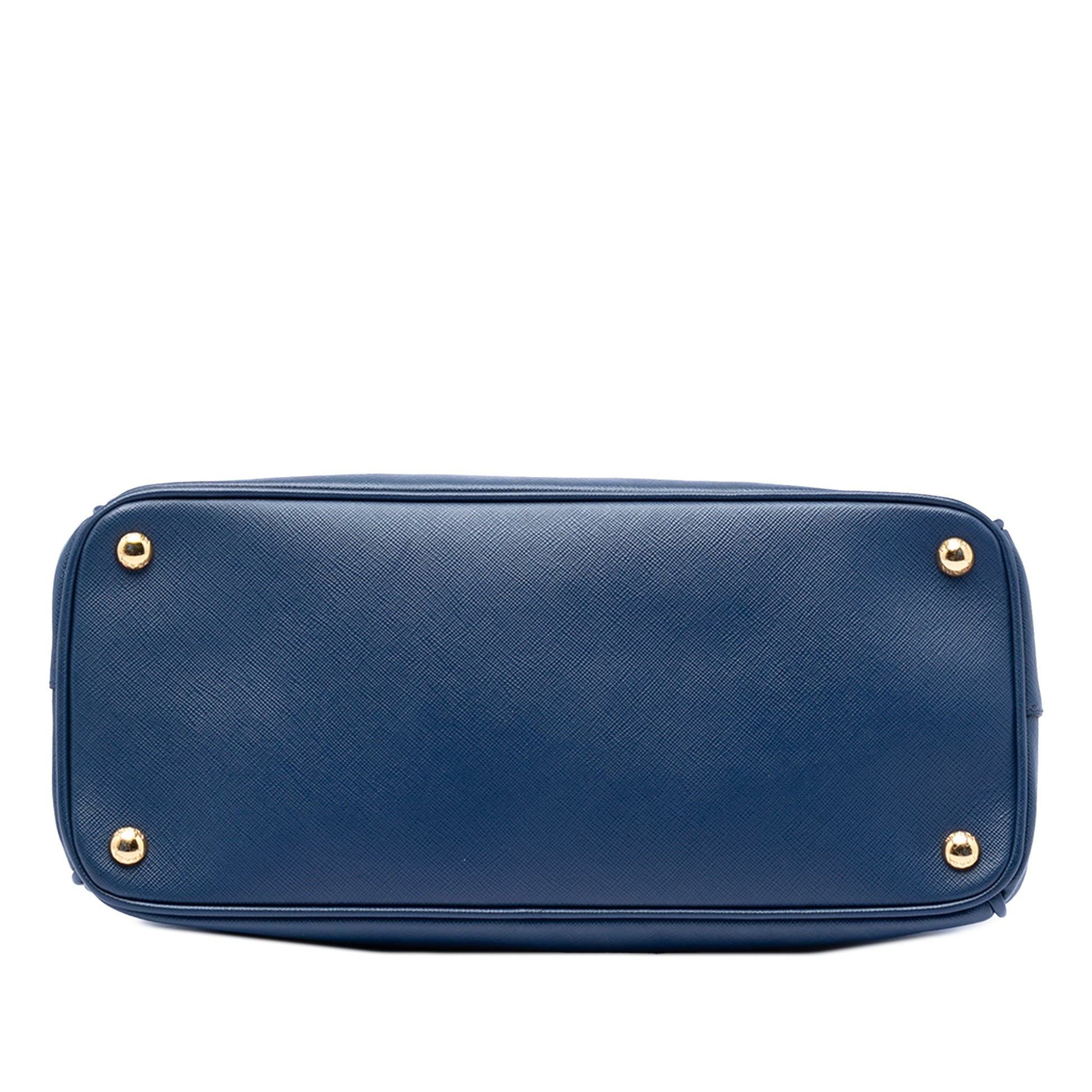 Medium Saffiano Lux Galleria Double Zip Satchel
