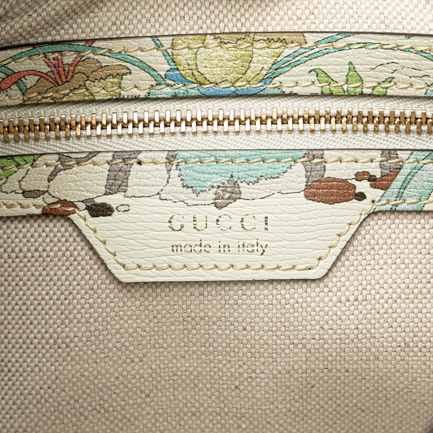Gucci Yuko Higuchi Small Calfskin  Floral Print Jackie 1961