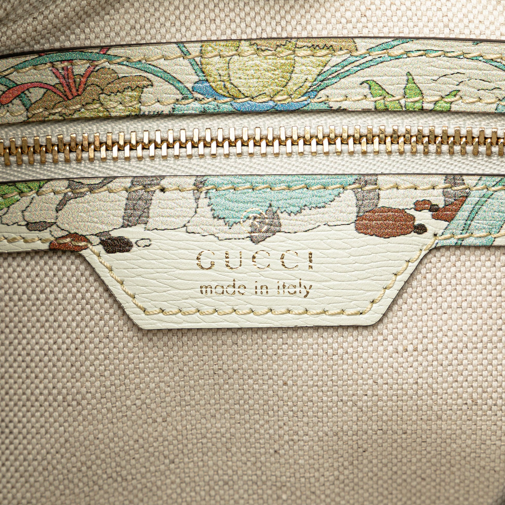 Gucci Yuko Higuchi Small Calfskin  Floral Print Jackie 1961
