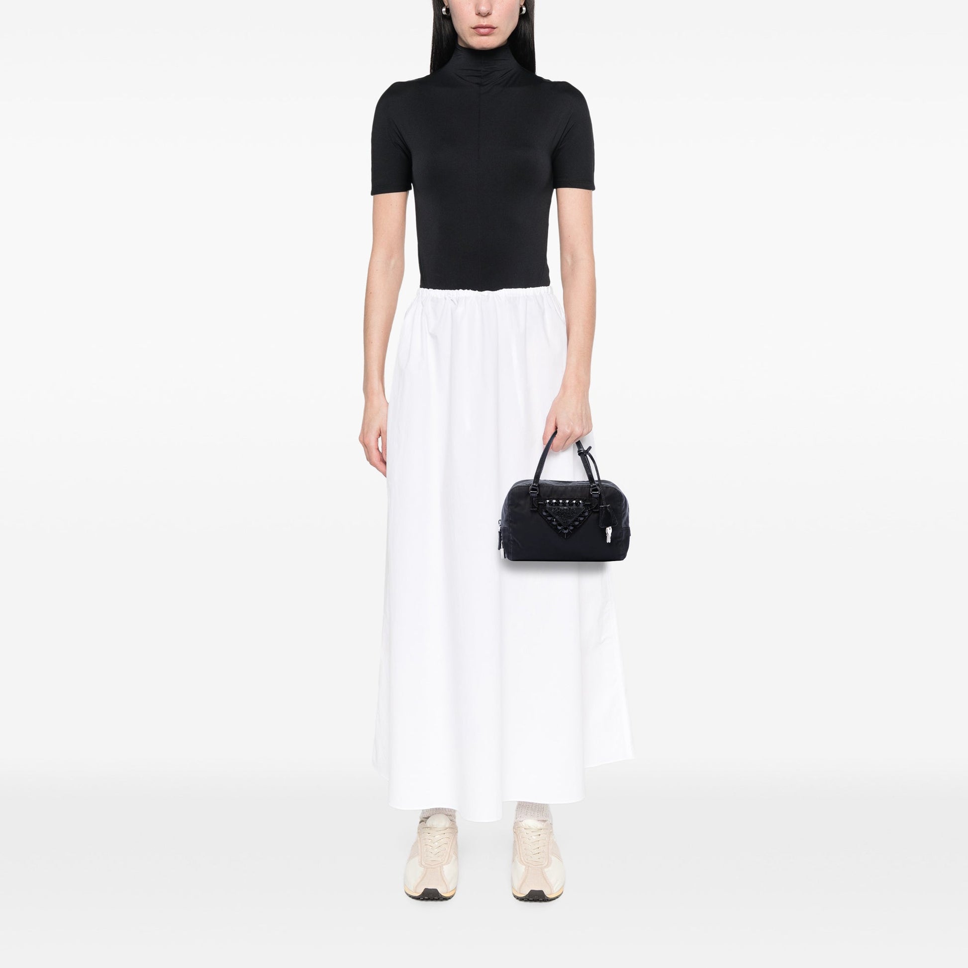 Prada Tessuto Beaded Handbag