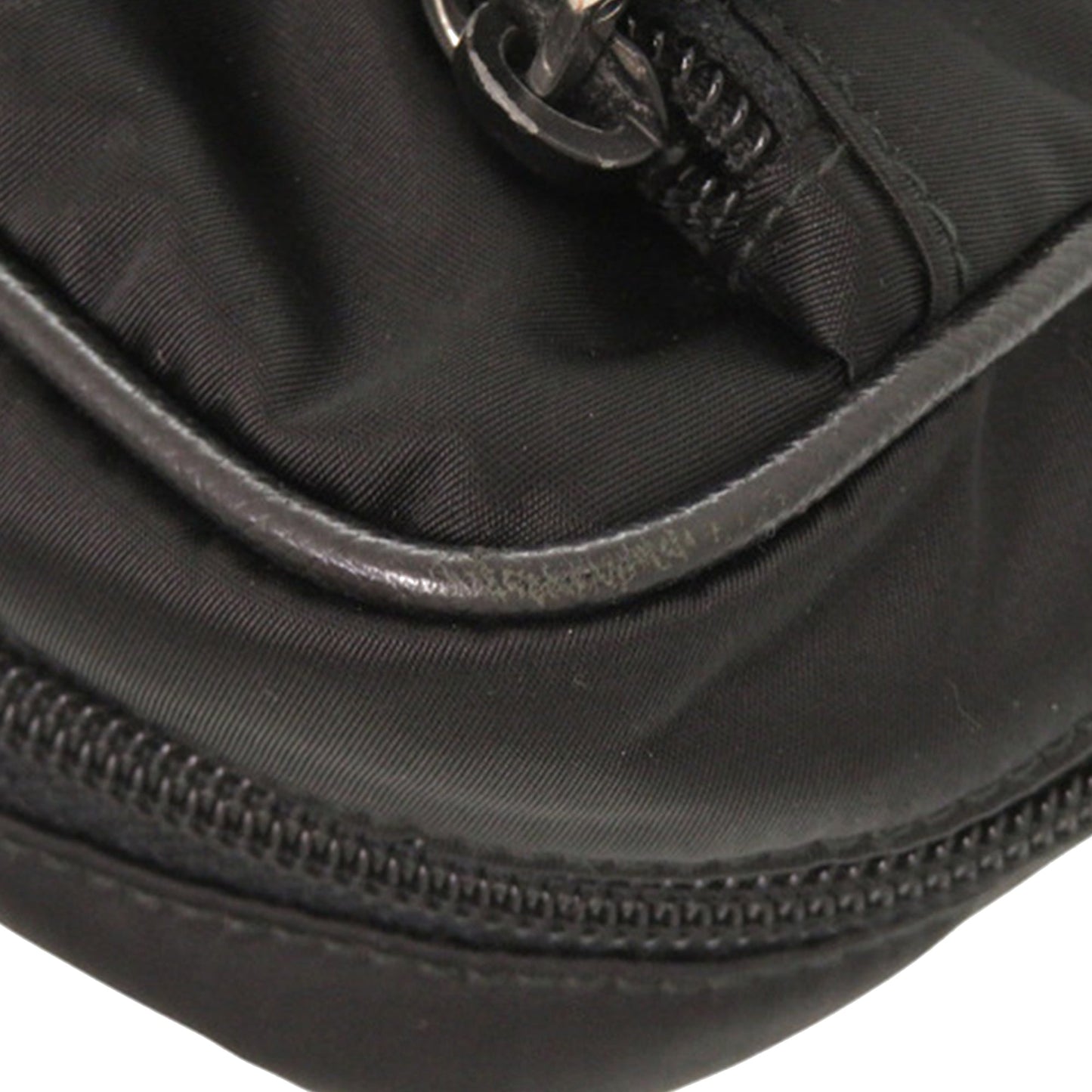 Prada Saffiano Trimmed Tessuto Clutch