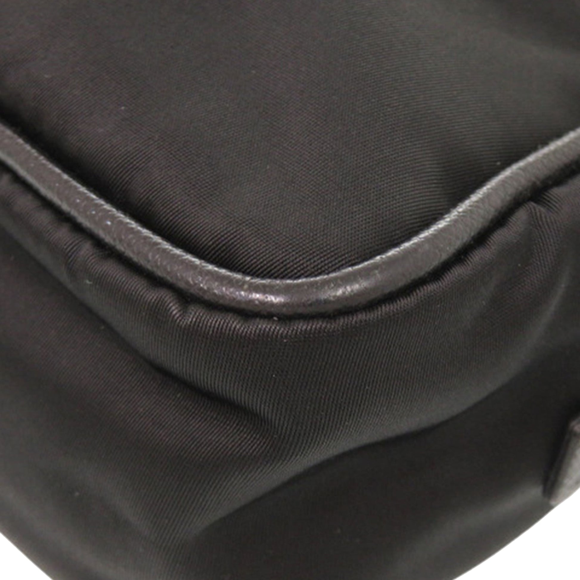 Prada Saffiano Trimmed Tessuto Clutch