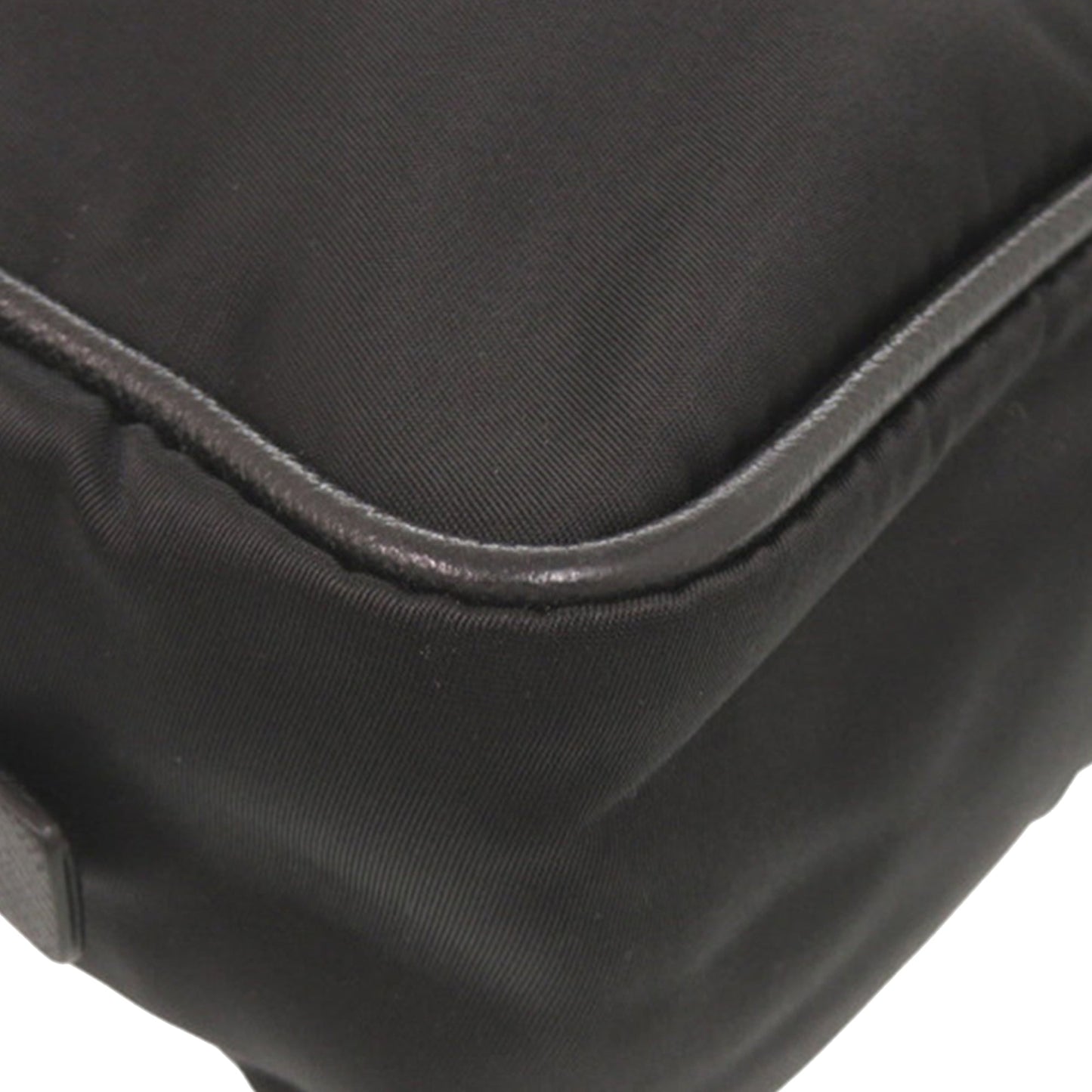 Prada Saffiano Trimmed Tessuto Clutch