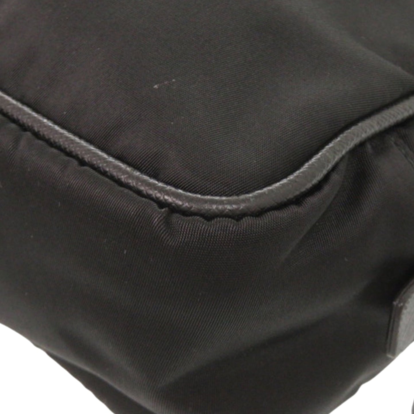 Prada Saffiano Trimmed Tessuto Clutch