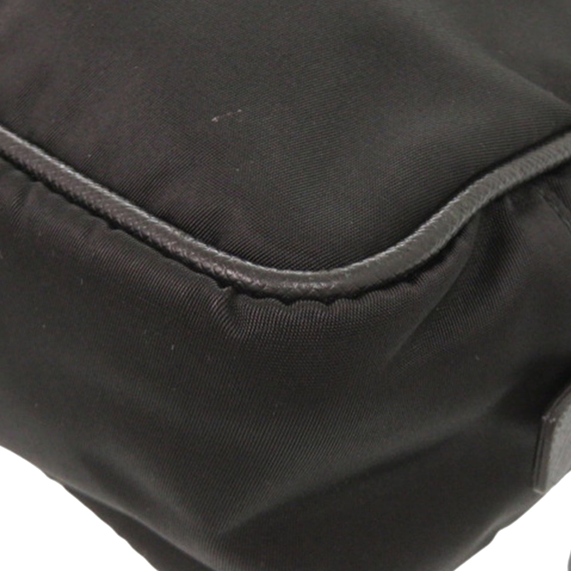 Prada Saffiano Trimmed Tessuto Clutch