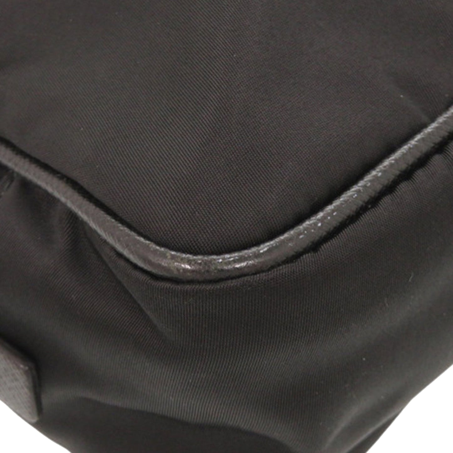 Prada Saffiano Trimmed Tessuto Clutch