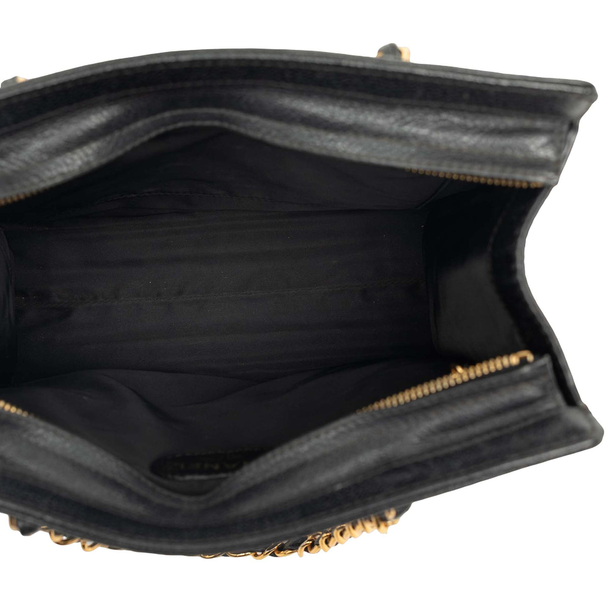 Chanel CC Caviar Chain Turn Lock Tote