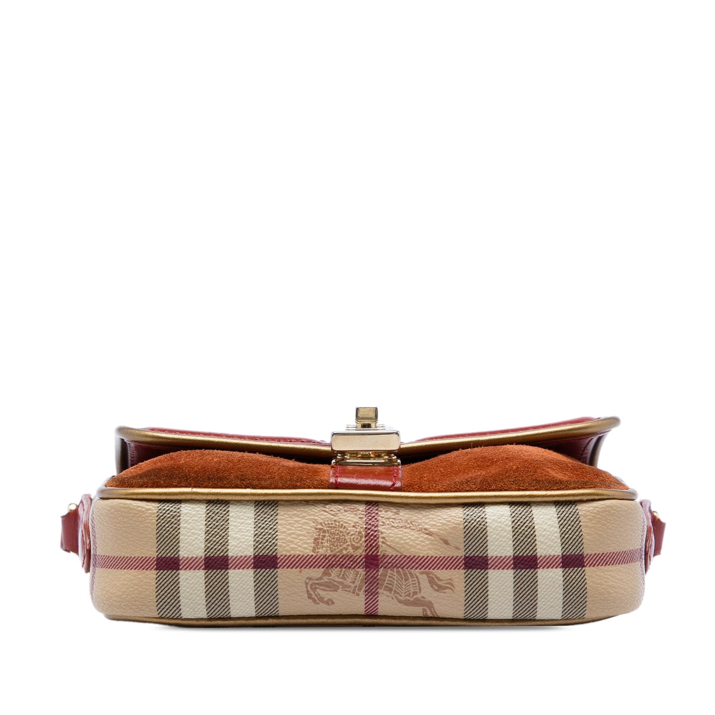 Burberry Mini Haymarket Check Coated Canvas and Suede Berkeley Crossbody