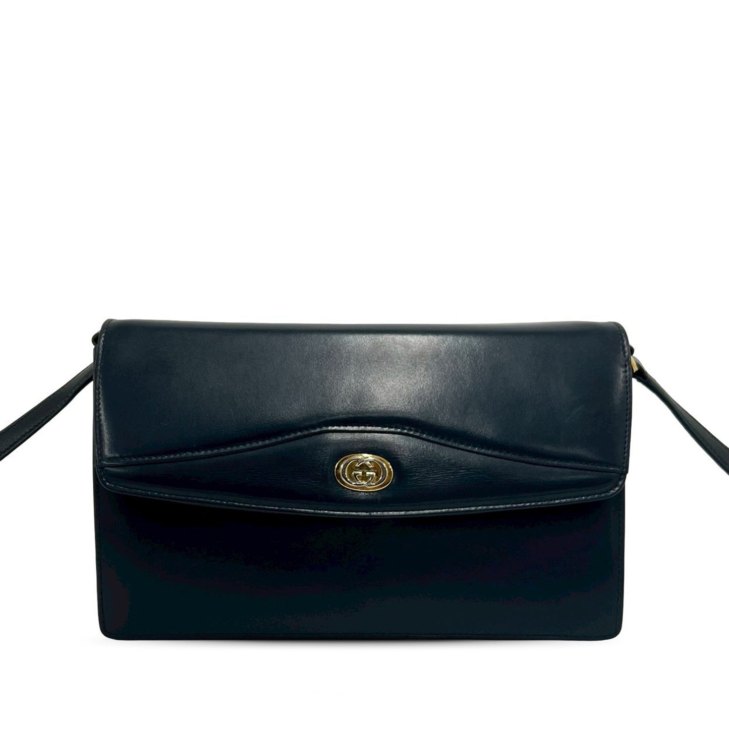 Gucci Leather Flap Crossbody