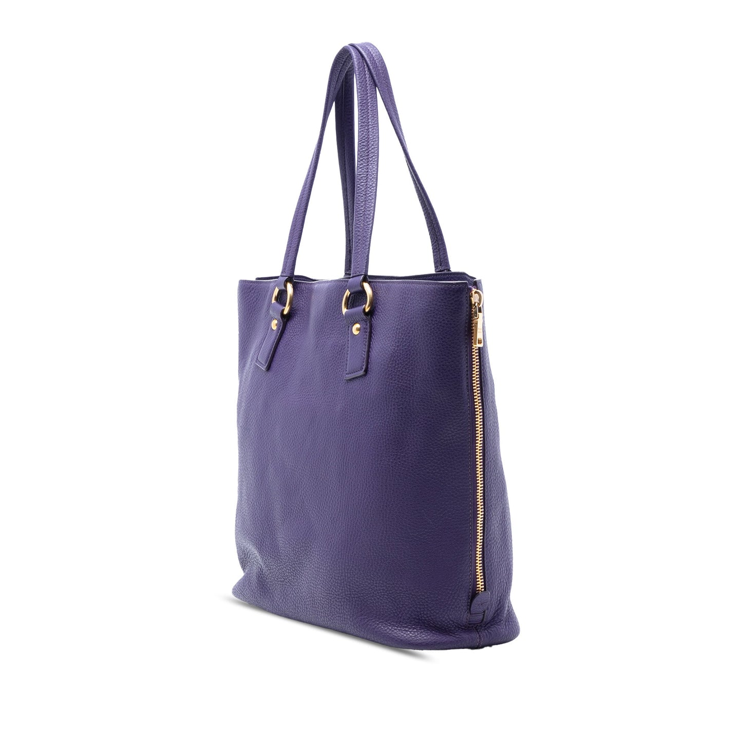 Prada Vitello Daino Side Zip Tote