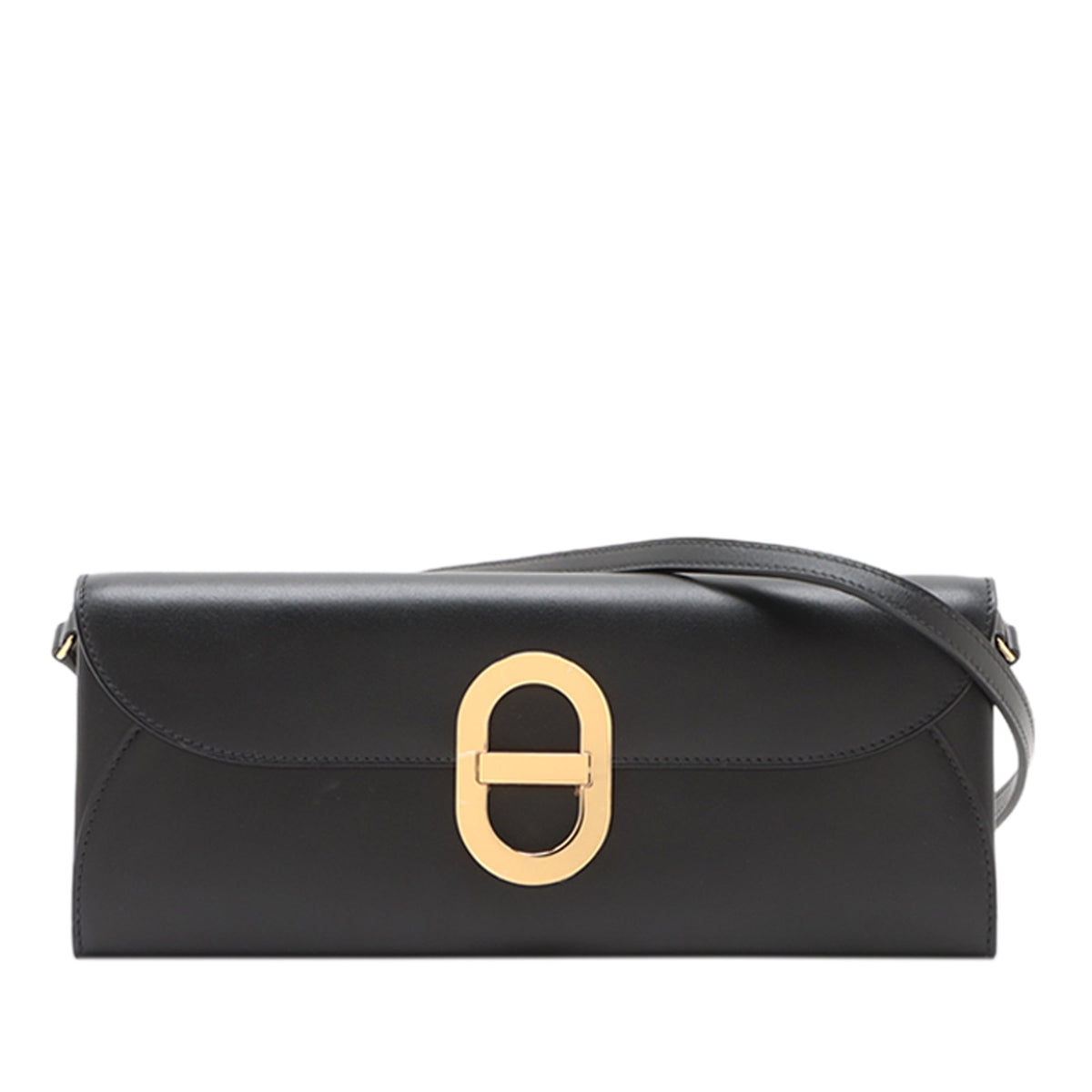 Hermès Tadelakt Chaine d Ancre To Go Wallet — Black