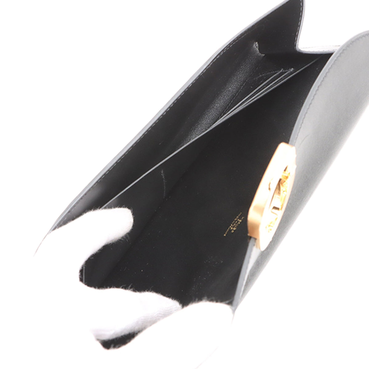 Hermès Tadelakt Chaine d Ancre To Go Wallet — Black