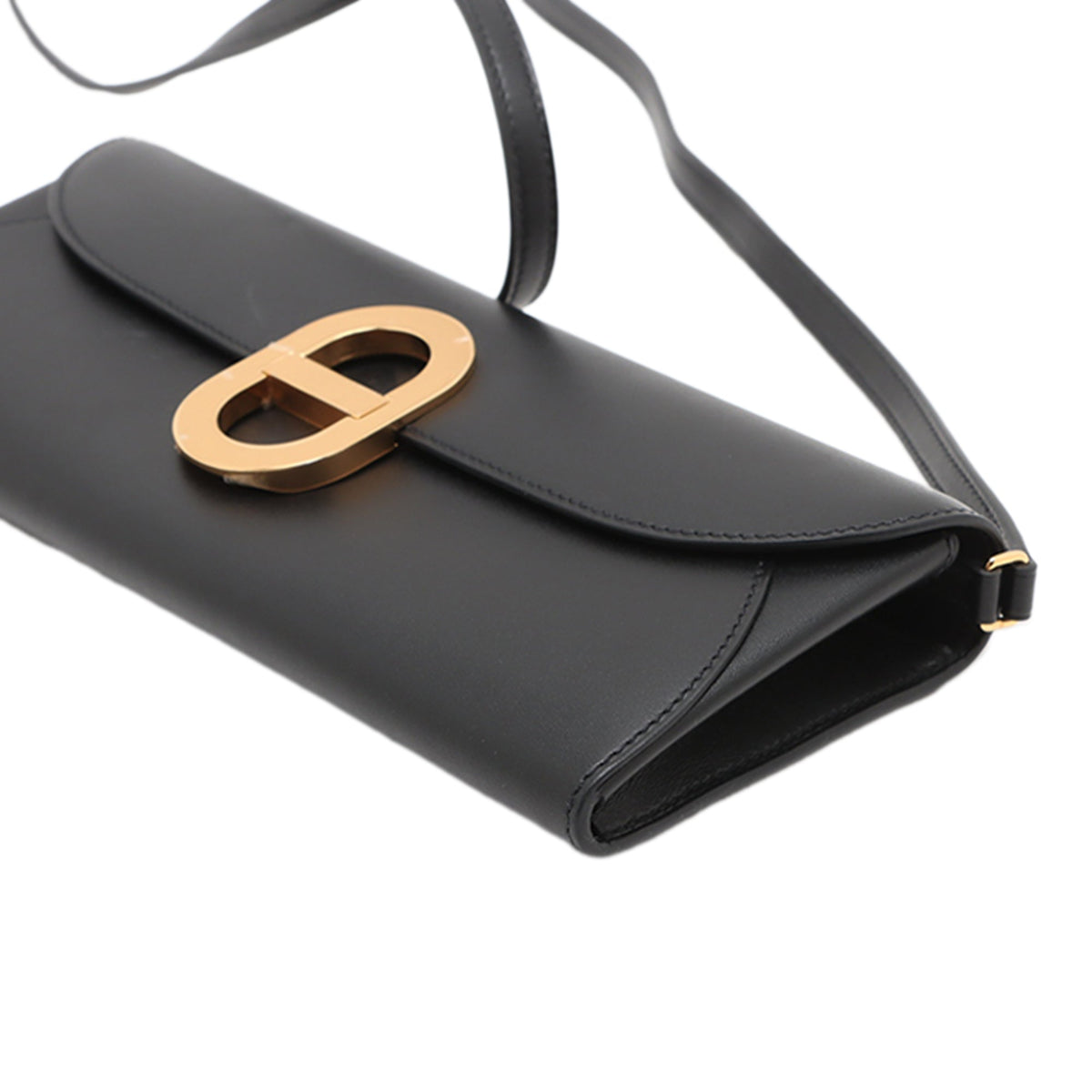 Hermès Tadelakt Chaine d Ancre To Go Wallet — Black