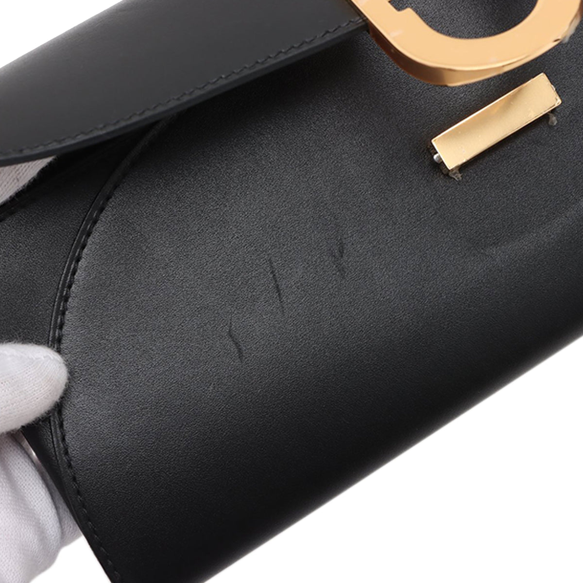Hermès Tadelakt Chaine d Ancre To Go Wallet — Black