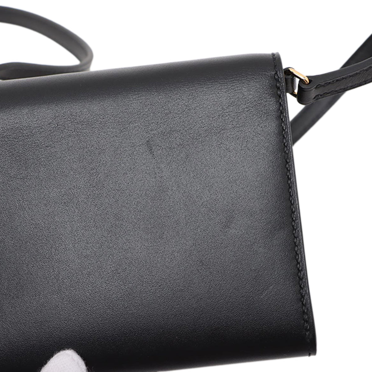 Hermès Tadelakt Chaine d Ancre To Go Wallet — Black