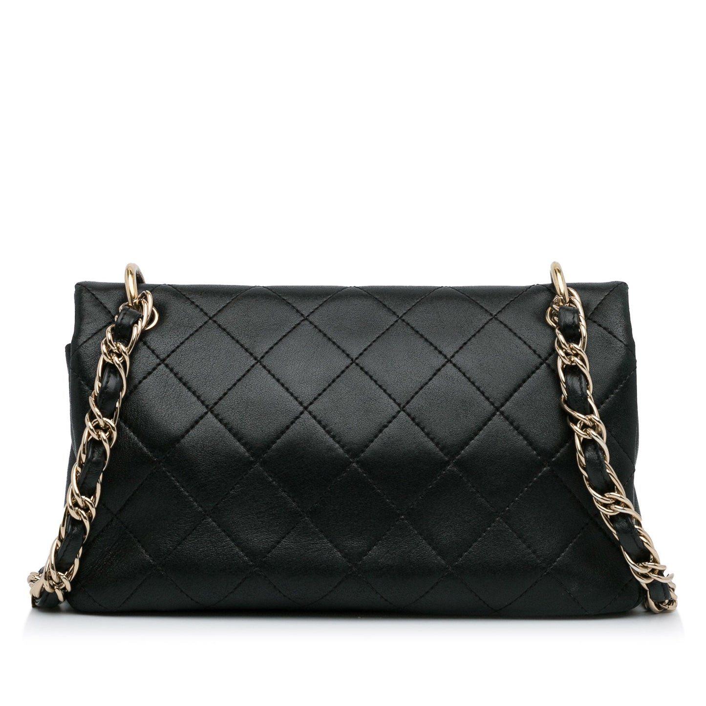 Chanel Large Lambskin Twist Chain Enamel CC Flap