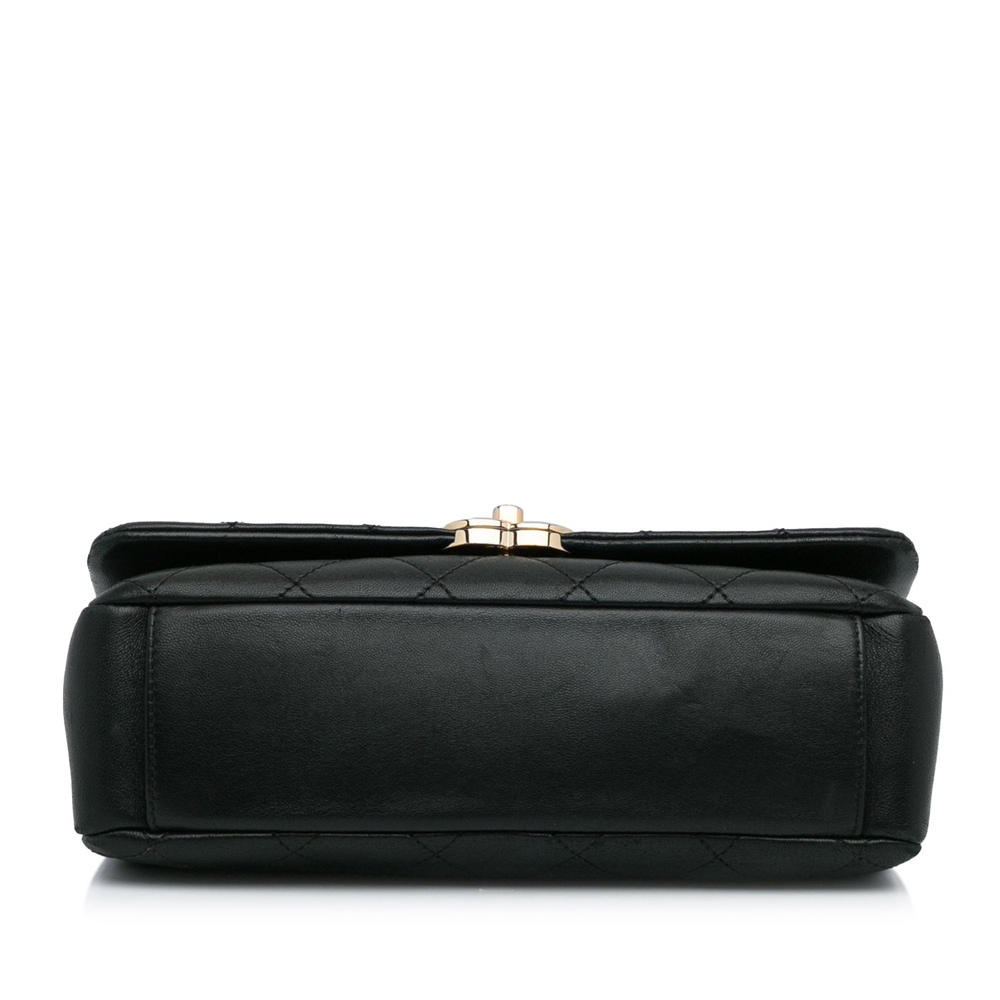Chanel Large Lambskin Twist Chain Enamel CC Flap