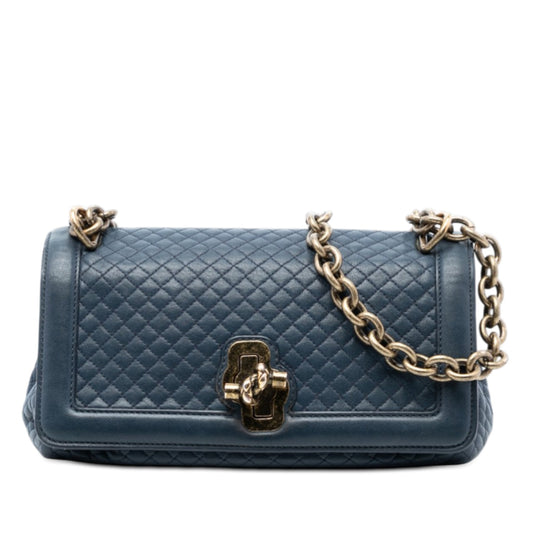 Quilted Leather Olimpia Knot Shoulder Bag
