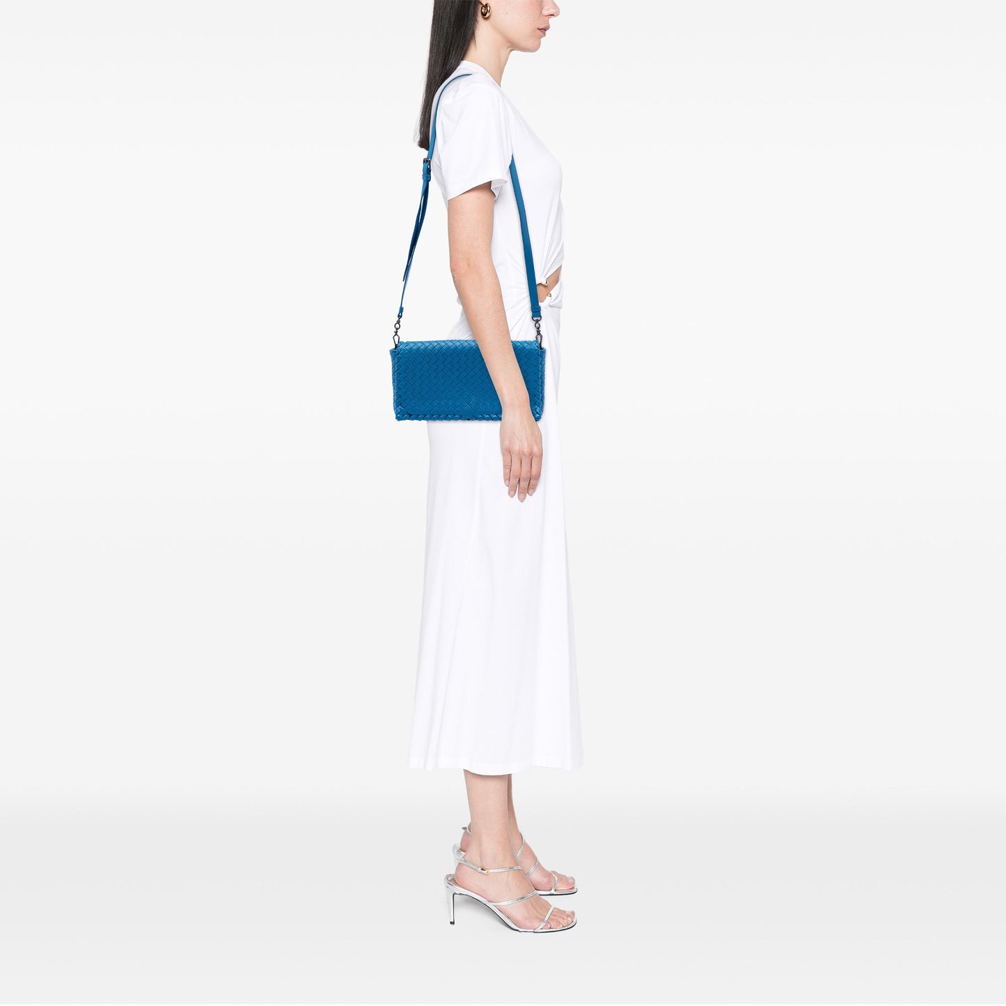 Bottega Veneta Nappa Intrecciato Flap Crossbody