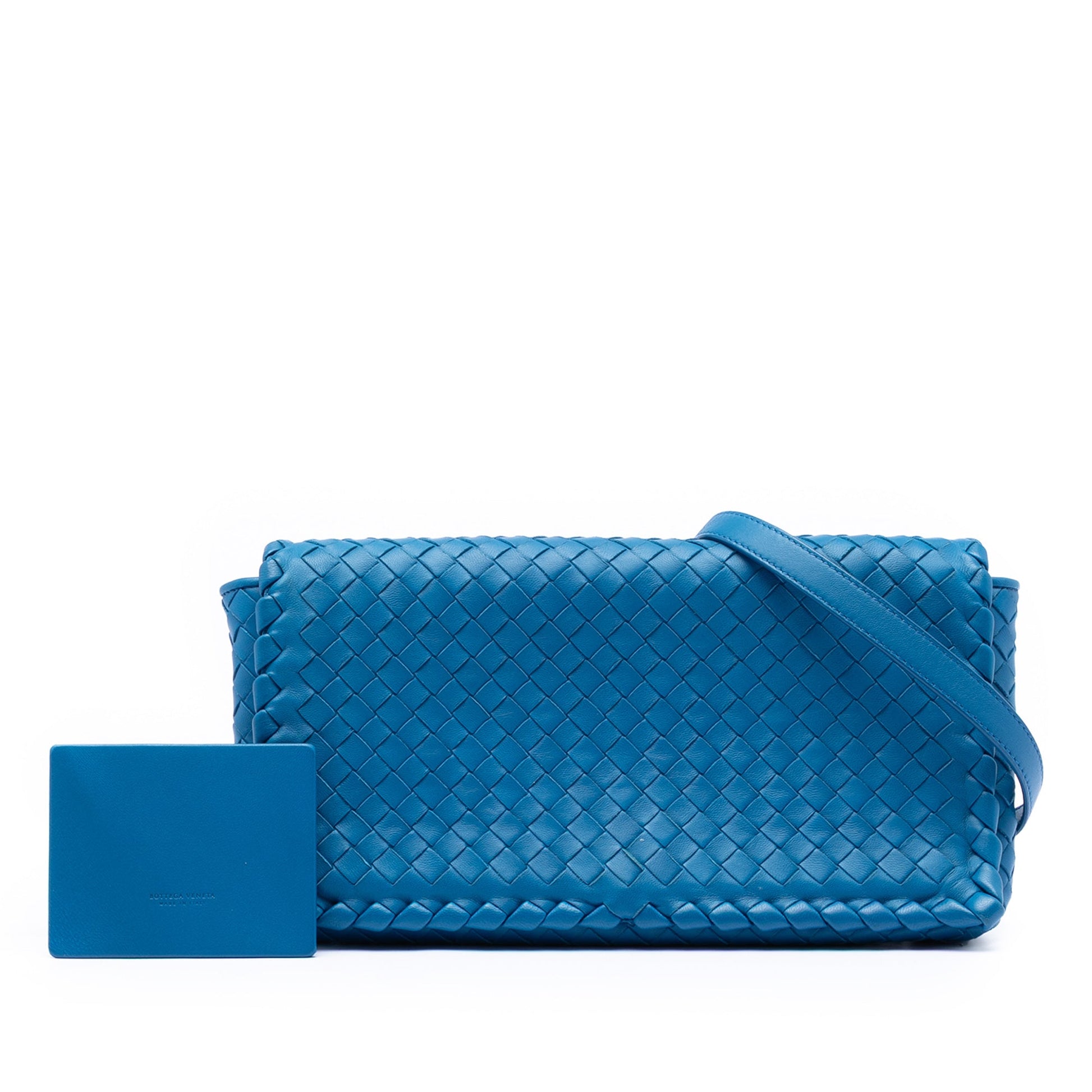 Bottega Veneta Nappa Intrecciato Flap Crossbody