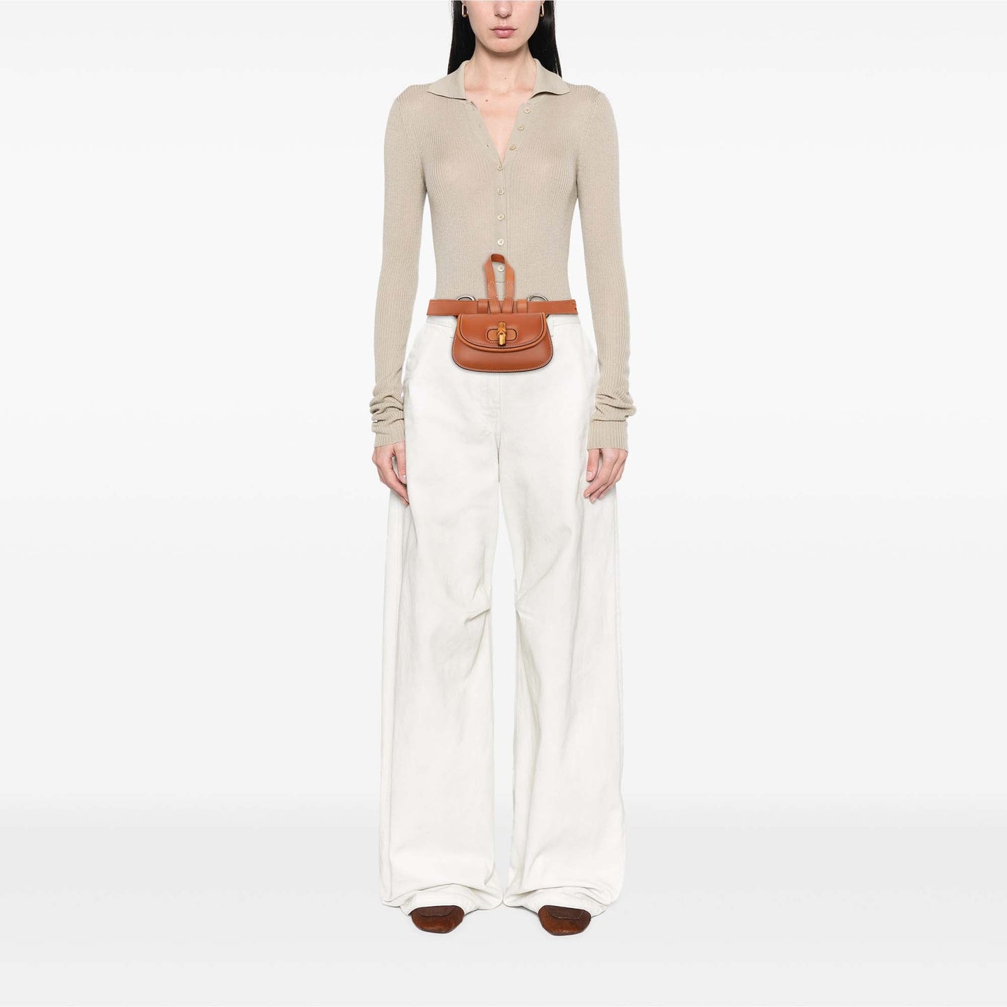Gucci Mini Calfskin Bamboo 1947 Belt Bag