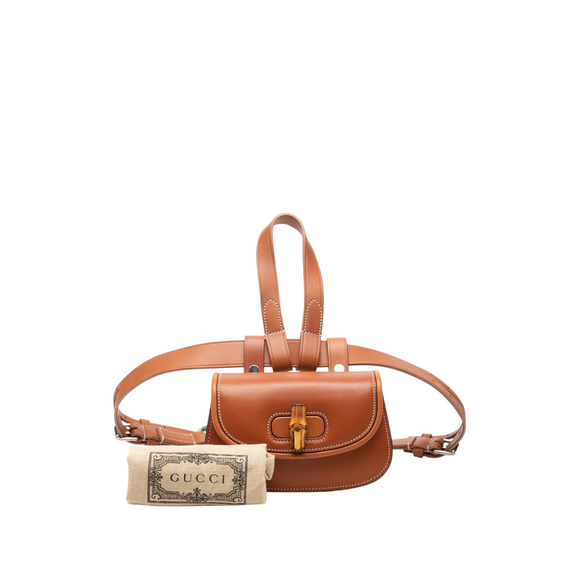 Gucci Mini Calfskin Bamboo 1947 Belt Bag