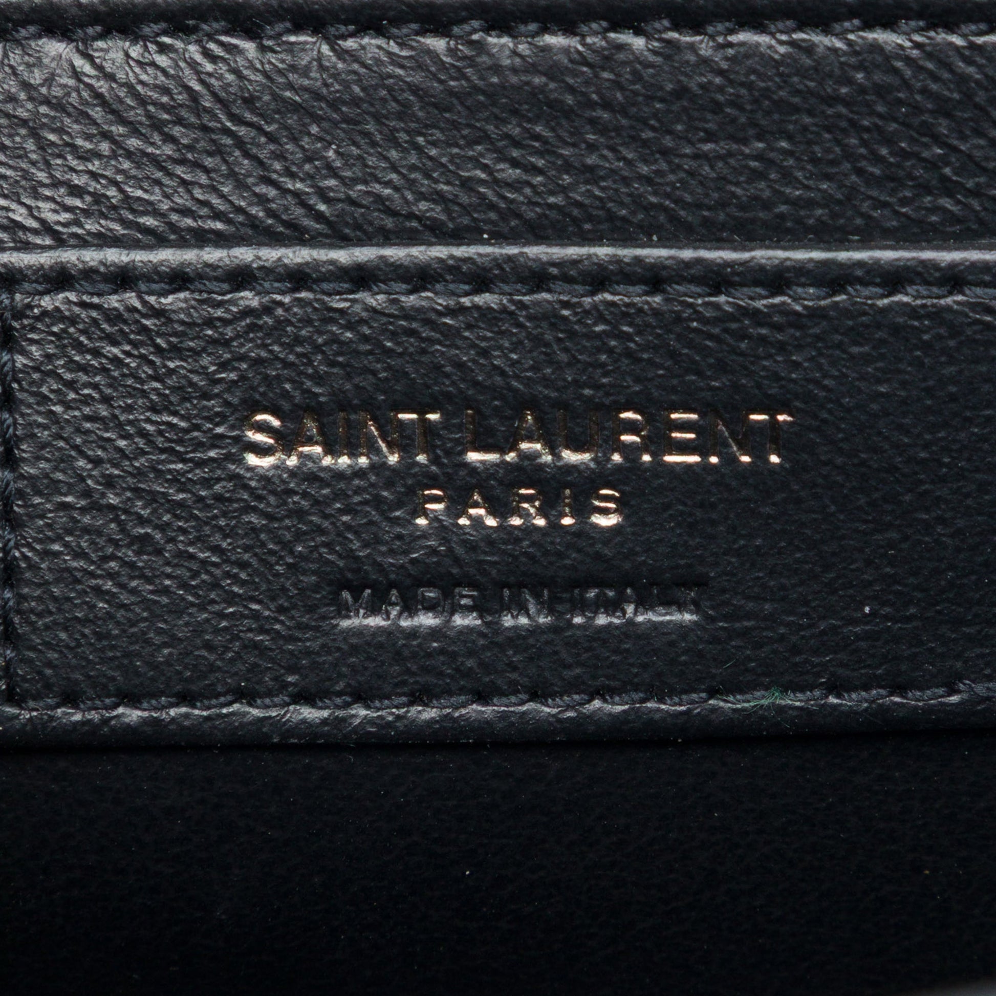 Saint Laurent Small Canvas Metallic Tiger Print Monogram Kate Crossbody