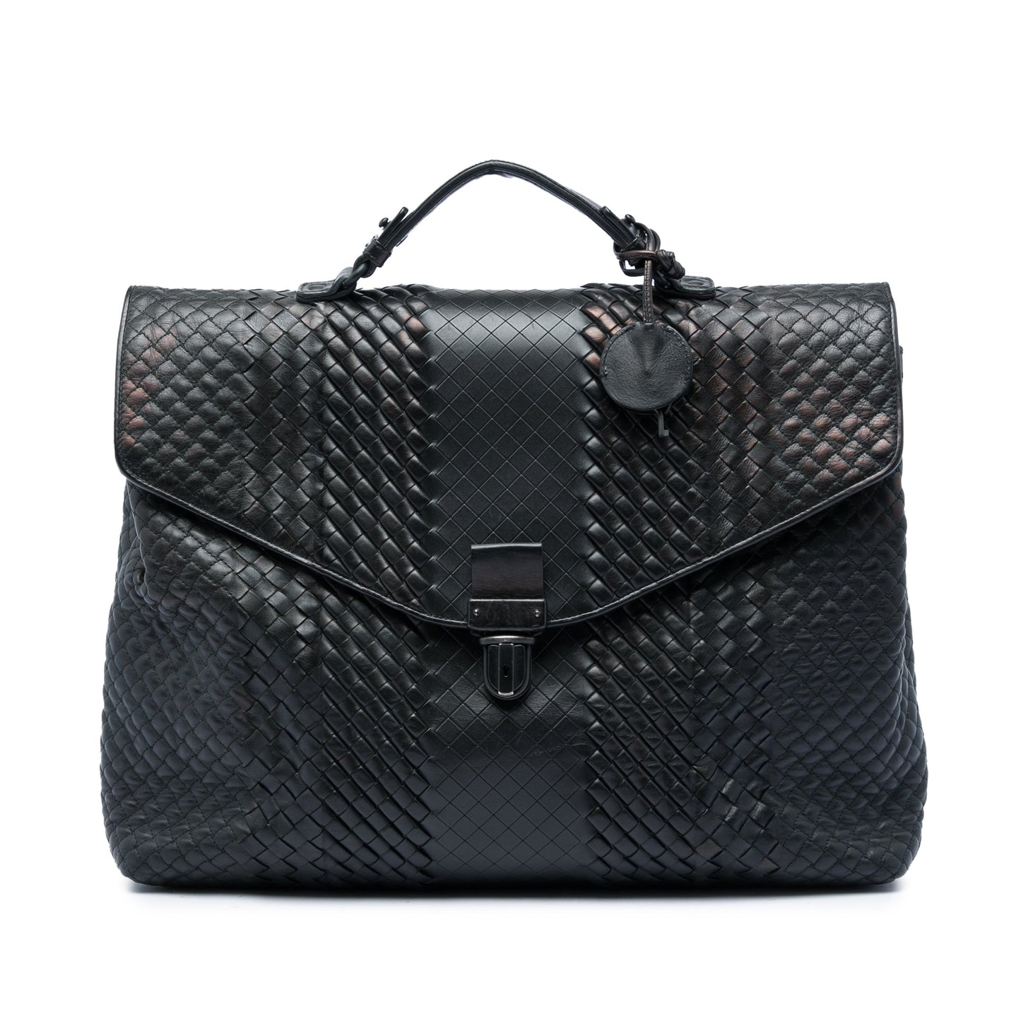 Bottega Veneta Nappa Intreccio Imperatore Business Bag