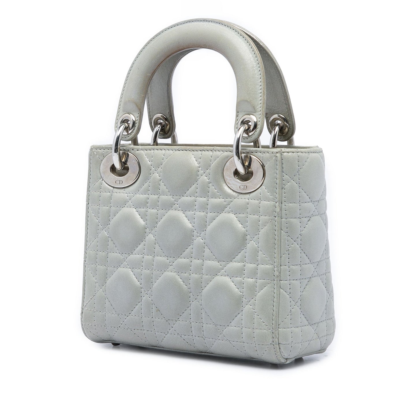 Dior Mini Iridescent Lambskin Cannage Lady Dior
