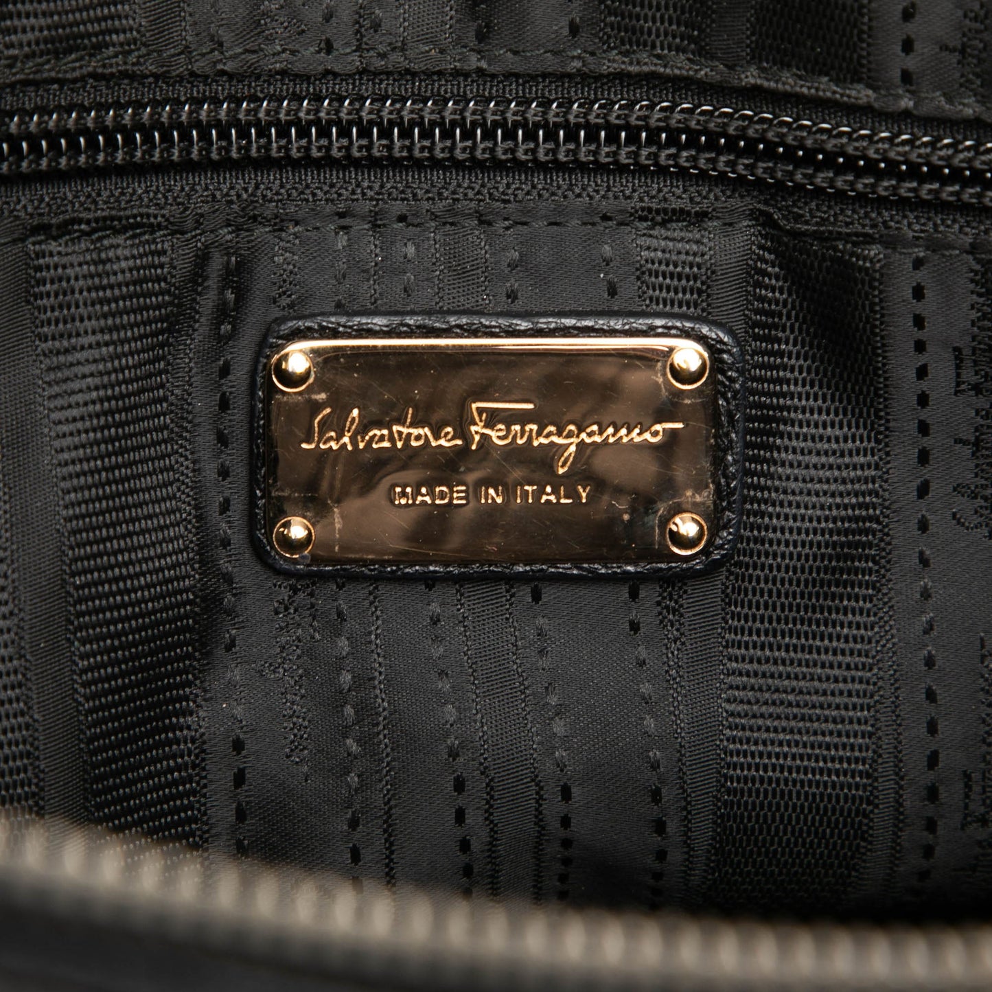 Ferragamo Buffalo Leather Fanya Chain Tote