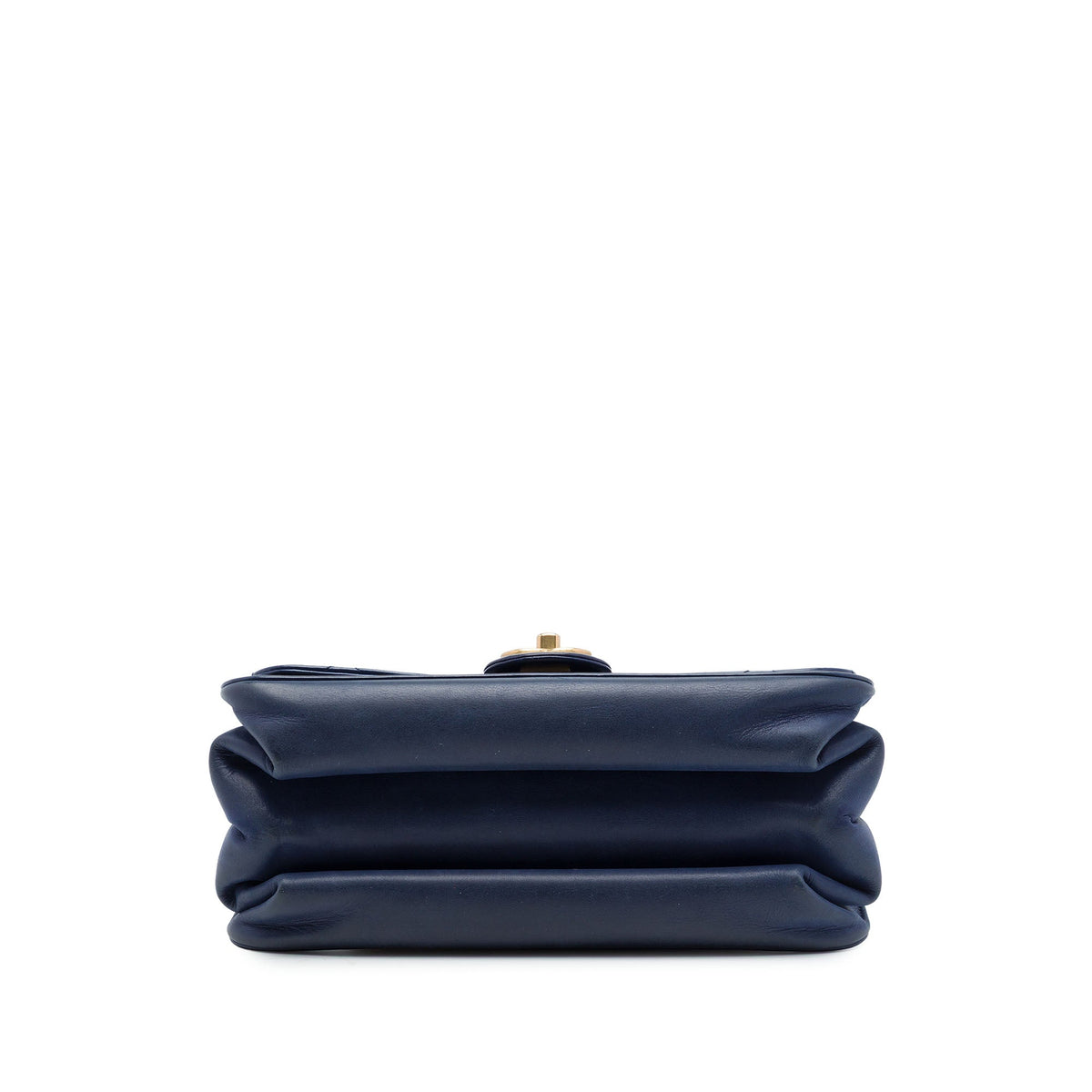 Chanel Small Quilted Calfskin Straight Lined Flap — Blue