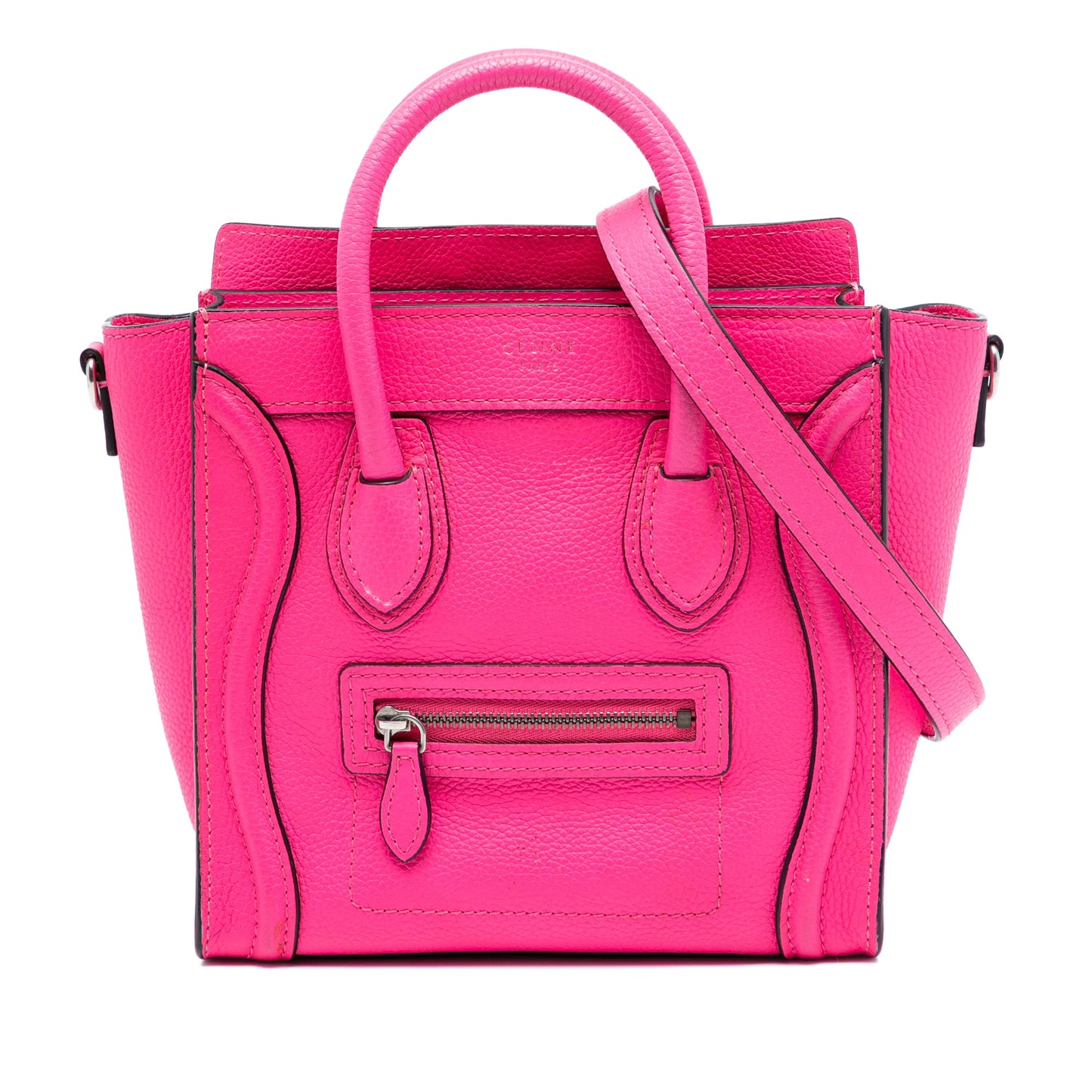 Celine Nano Leather Luggage Tote