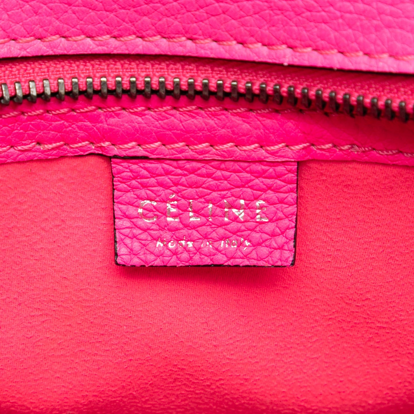Celine Nano Leather Luggage Tote